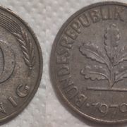 Germany 10 pfennig, 1979  "F" - Stuttgart ***