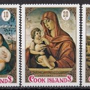 COOK ISLANDS 287-291,neponišteno,Božić 1971