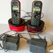 Telefon - 2x Panasonic + adapteri - bili su ispravan ... valjda su i sad...