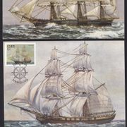 Južnoafrička Unija  , Ciskei , brodovi ,  komplet 4 maks karte