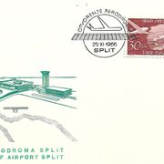 SPLIT 1966. AERODROM PROMET ZRAKOPLOVSTVO AVIONI HRVATSKA JUGOSLAVIJA