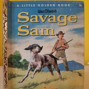 Savage Sam - stara slikovnica 1962 Walt Disney, engleski