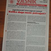 Vjesnik Hrvatskog narodnog vijeća emigracija travanj lipanj 1987