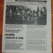 Vjesnik Hrvatskog narodnog vijeća emigracija prosinac 1987