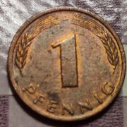 Germany 1 pfennig, 1988 "D" - Munich ***