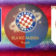 Hajduk naljepnice 100 god.i podložak za čašu bila noć