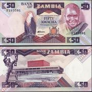 Novčanica ZAMBIJA 50 kwacha UNC / P-28