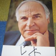 Helmut Kohl,njemački kancelar, originalni autogram