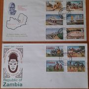 DVIJE KOVERTE FDC - REPUBLIC OF ZAMBIA