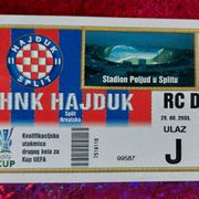 Hajduk-Deportivo ulaznica,2008 g.