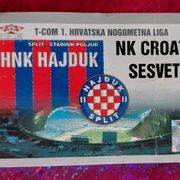 Hajduk-Sesvete ulaznica ,2009 g.