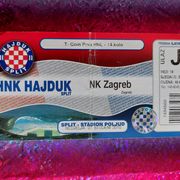 Hajduk-Zagreb ulaznica,2010 g.