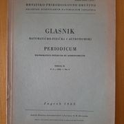 Glasnik matematičko-fizički i astrokomski, PERIODICUM br. 1, 1953