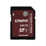 Kingston 64GB SDXC Memory Card U3