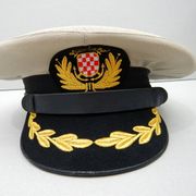 HRM - VIŠI ČASNIK - tvrda kapa / šapka , MORNARICA