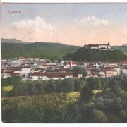 Laibah, Ljubljana, stara razglednica, K.u.K. cenzura