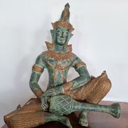 Tradicionalni tajlandski brončani kipovi čuvara hrama i glazbenika☆