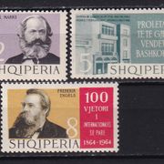 ALBANIJA 1964 - Mi.br. 882/884, K. Marx, F. Engels, čista kompletna serija