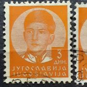 KRALJ PETAR II-3 DIN-VARIJACIJA BOJE-JUGOSLAVIJA-1935
