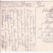 Pola, Pula, S.M.S. Bellona, Feldpost, K.u.K., 1915.g. stara razglednica