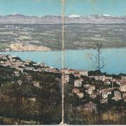 Abbazia, Opatija, panoramska razglednica, dvodijelna