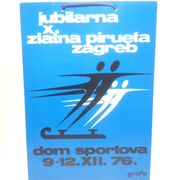KARTONSKA  REKLAMA  JUBILARNA  10. ZLATNA  PIRUETA  ZAGREB  1976***HCOLLECT