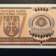 REPUBLIKA SRPSKA 1000 000 0000 DINARA 1993 ZAMJENSKA UNC