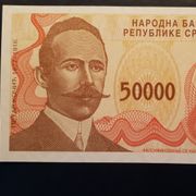 REPUBLIKA SRPSKA 50000 DINARA 1993 BANJA LUKA UNC