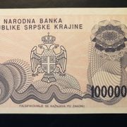 KNIN 1000 00 DINARA 1993 ZAMJENSKA UNC