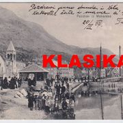 MAKARSKA - stara razglednica , putovala 1907.g.