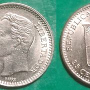 Venezuela 25 céntimos 1965 1978 ***/