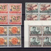 Jugoslavija 1954 - kompletna serija u četvercima žigosana 120 eur po Michel