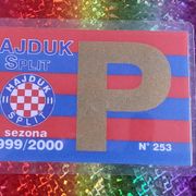 Hajduk propusnica,1999/2000 g.