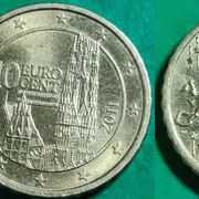 Austria 10 euro cent, 2002 2007 2009 2011 ***/