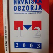 Hrvatska obzorja 2003, časopis Matice Hrvatske Split