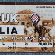Ulaznica HAJDUK - Cibalia / sezona 2006/07