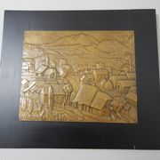 KUMROVEC - stara velika plaketa , bronca