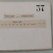 Topografska karta ŽIROVAC I VRNOGRAČ / 1:75.000