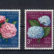 FLORA / cvijeće Luksemburg Mi.606-608 1959g.