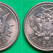 Barbados 1 cent 1996 2000 ***/+