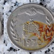 Algeria LOT 1 dinar, 1972 FAO - Land Reform + 5 santimat, 1964 ***