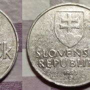 Slovakia LOT 2 koruny 1993 +  1995 ****