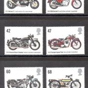 Velika Britanija, čisto, 2005, Michel 2315 - 2320, britanski motocikli ***