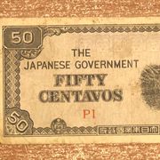 FIFTY CENTAVOS - THE JAPANESE GOVERNMENT