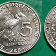 Burundi 5 francs 2014 Birds - Southern Ground Hornbill Bucorvus leadbeateri