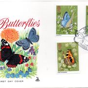 Velika Britanija, FDC, 1981, Michel 875 - 878 , fauna, leptiri