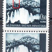 Hrvatska, NDH, greška, čisto, 1941, Jajce, uspravna crta
