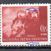 Hrvatska, NDH, greška, čisto, 1941, Ozalj, uspravna crta