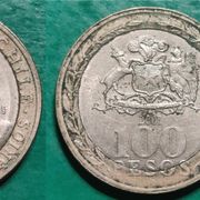 Chile 100 pesos, 2001 2006 2008 2009 2010 2012 ***/
