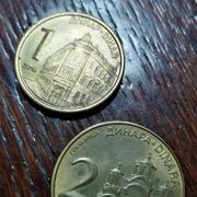 1 i 2 dinara, R. Srbija